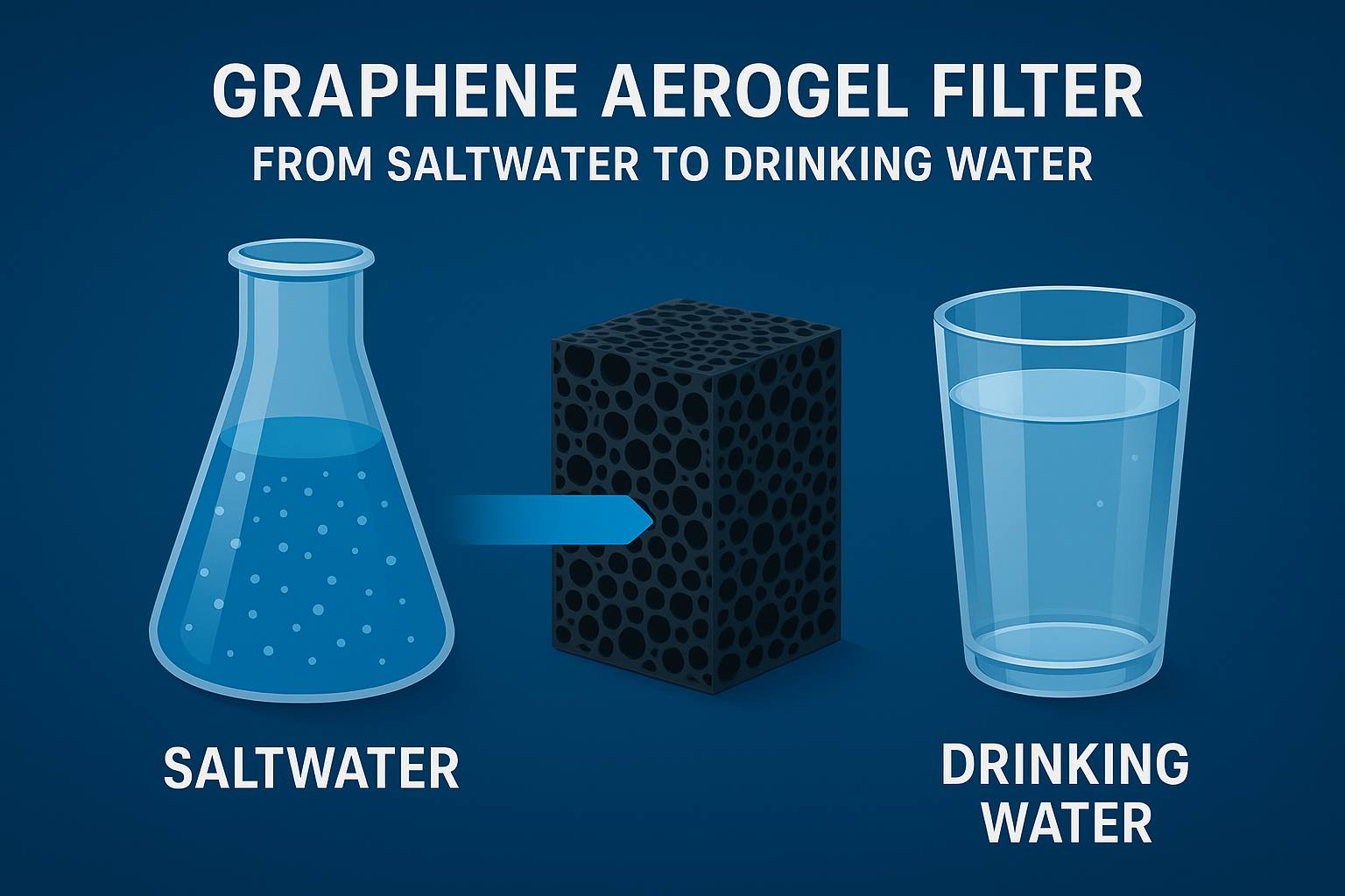 Turning Saltwater into Drinking Water with Graphene Aerogel Innovation